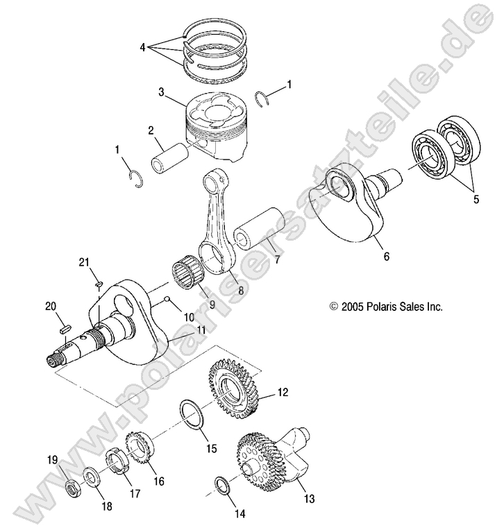 ENGINE, CRANKSHAFT and PISTON ENGINE, CRANKSHAFT and PISTON