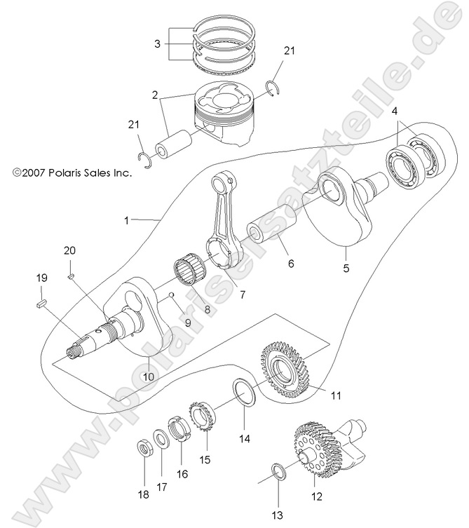 ENGINE, CRANKSHAFT and PISTON ENGINE, CRANKSHAFT and PISTON
