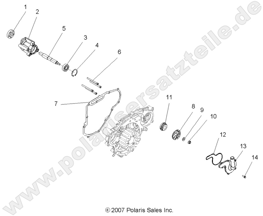 ENGINE, OIL PUMP and WATER PUMP