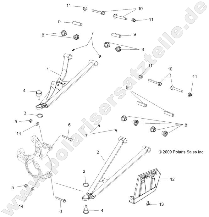 SUSPENSION, FRONT A-ARMS
