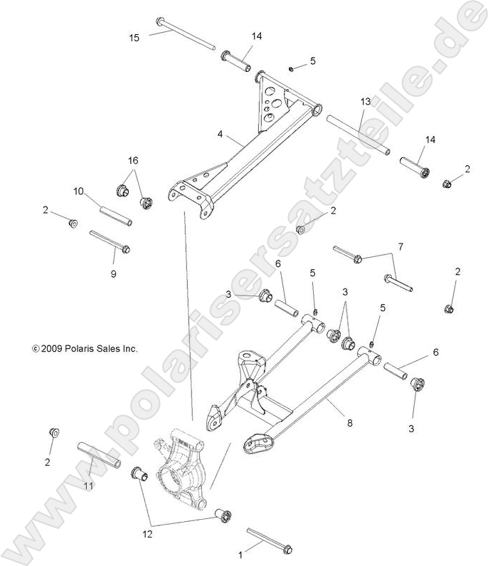SUSPENSION, REAR SUSPENSION, REAR