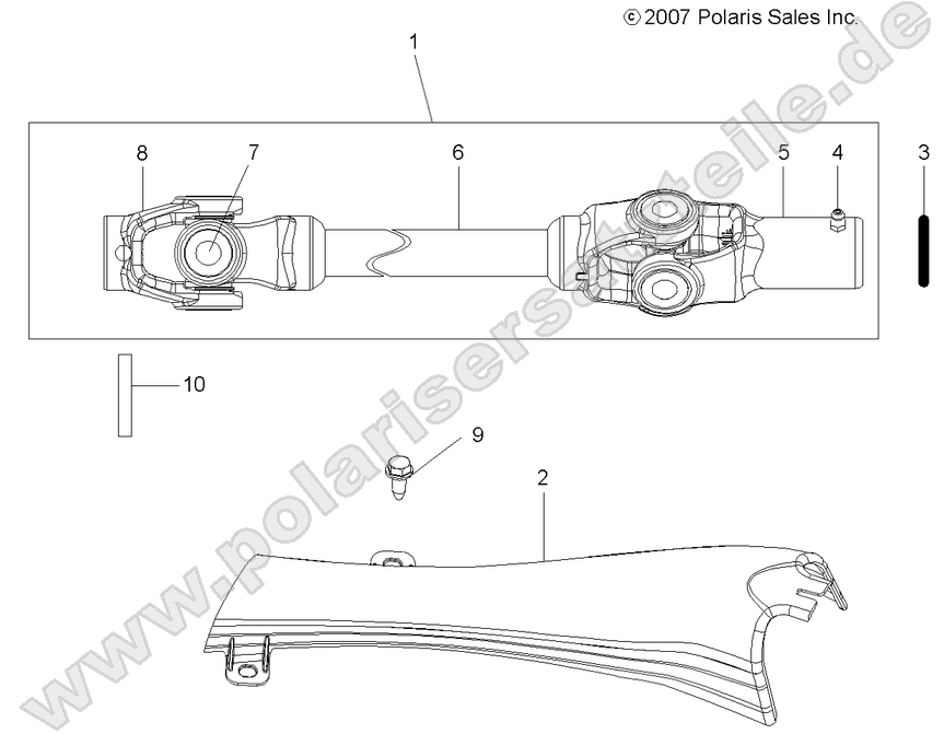 DRIVE TRAIN, PROP SHAFT DRIVE TRAIN, PROP SHAFT