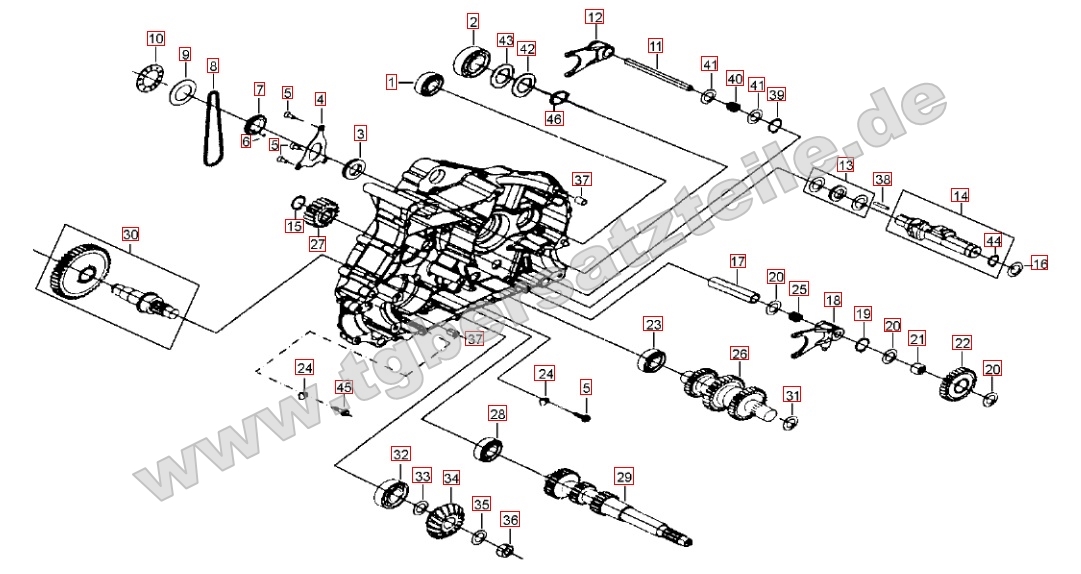 Motorgehäuse links (2)