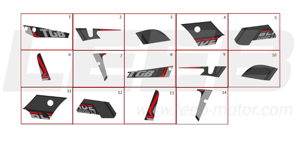 Aufkleber 2 schwarz matt