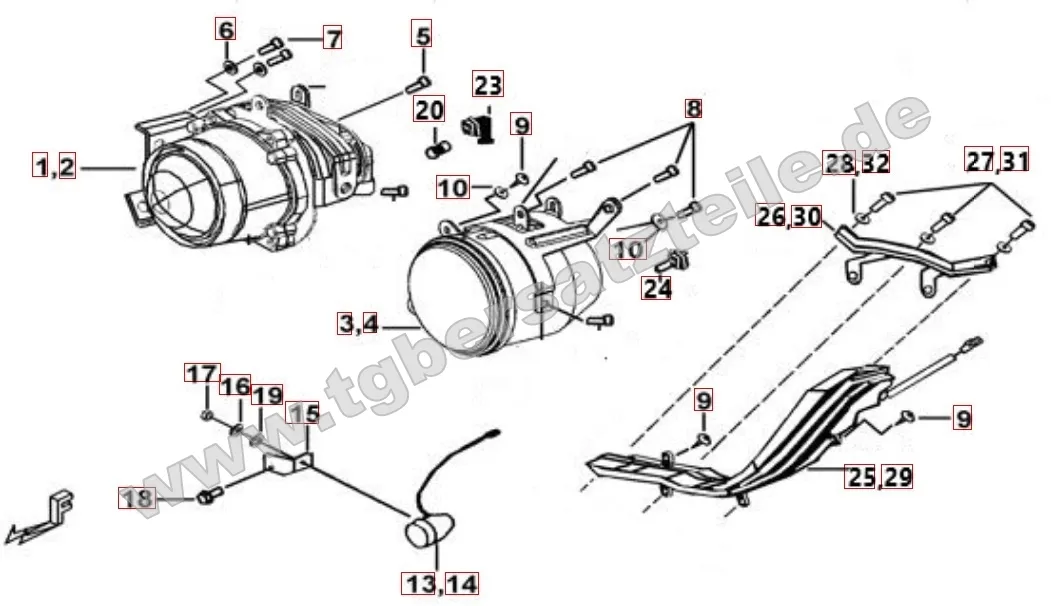 Scheinwerfer - Blinker Scheinwerfer - Blinker