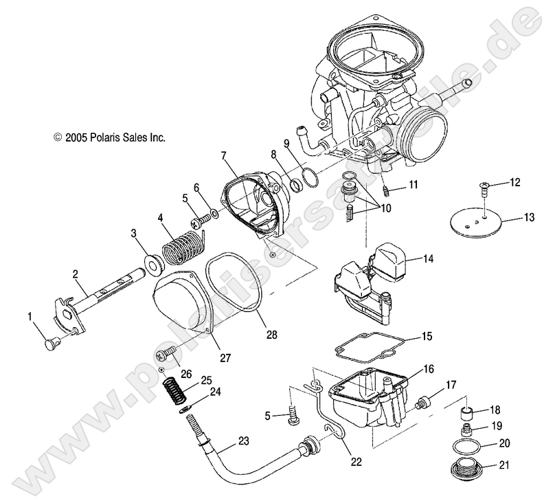 ENGINE, CARBURETOR, LOWER