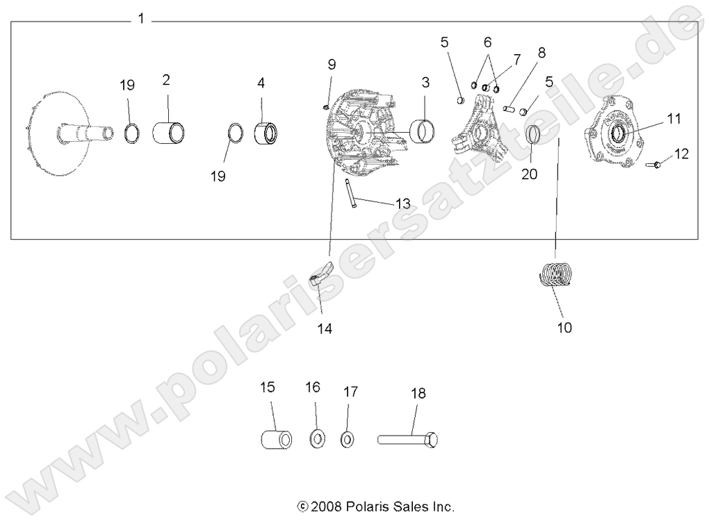 DRIVE TRAIN, PRIMARY CLUTCH