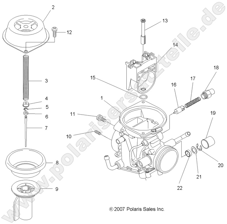 ENGINE, UPPER CARBURETOR ENGINE, UPPER CARBURETOR