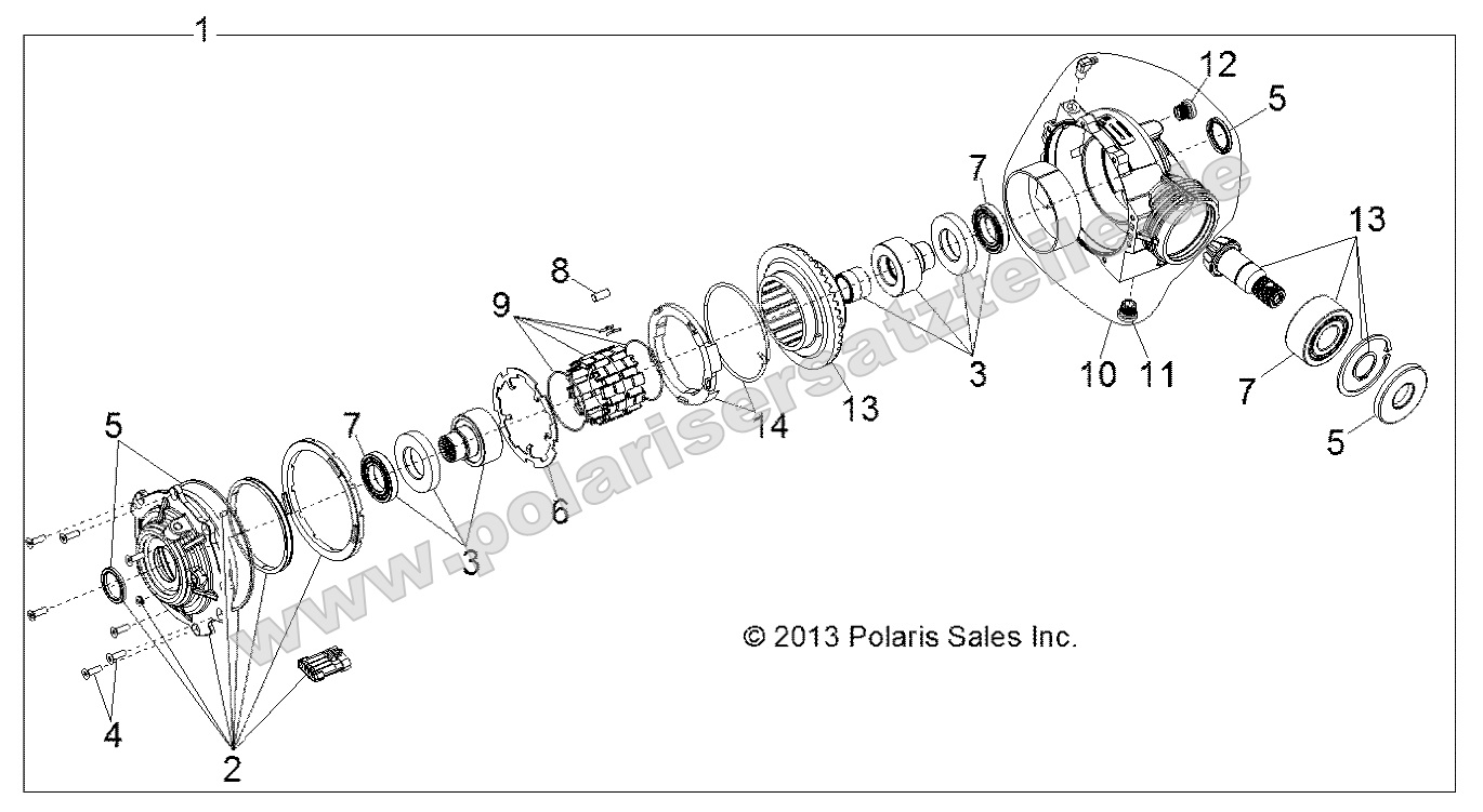Drive Train, Front Gearcase Internals