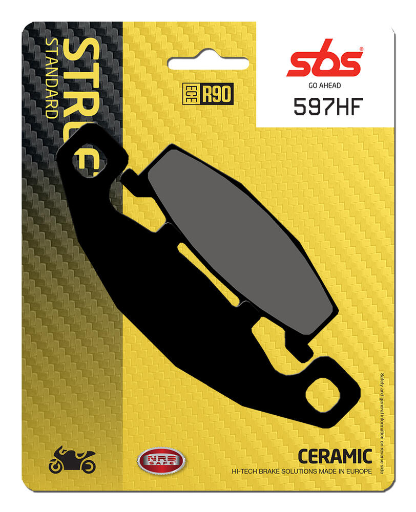 SBS_597_HF SBS Bremsbeläge HF Street Ceramic ABE - 597HF