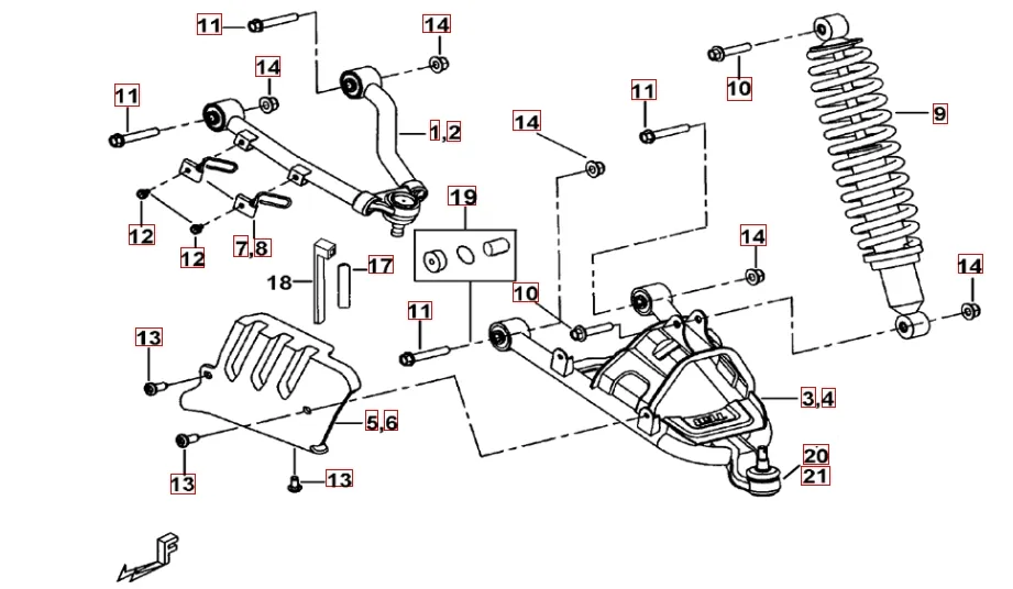 Federbein vorne Federbein vorne
