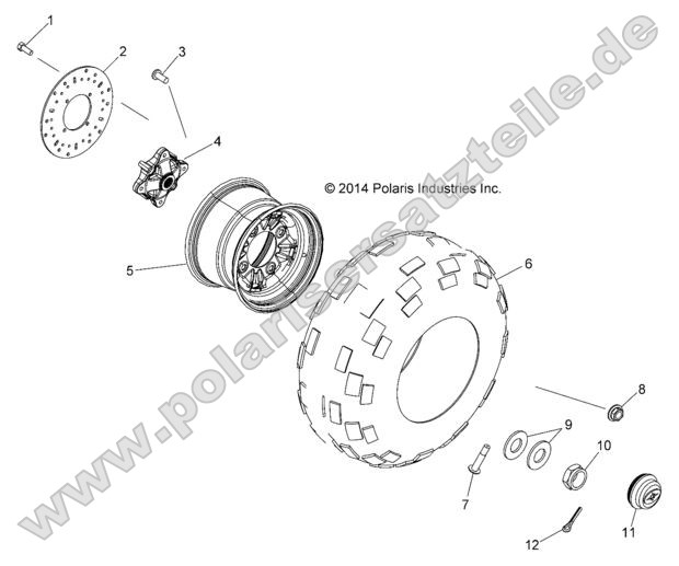 Wheels, Rear (49RGRWHEELRR15CREW) Wheels, Rear (49RGRWHEELRR15CREW)