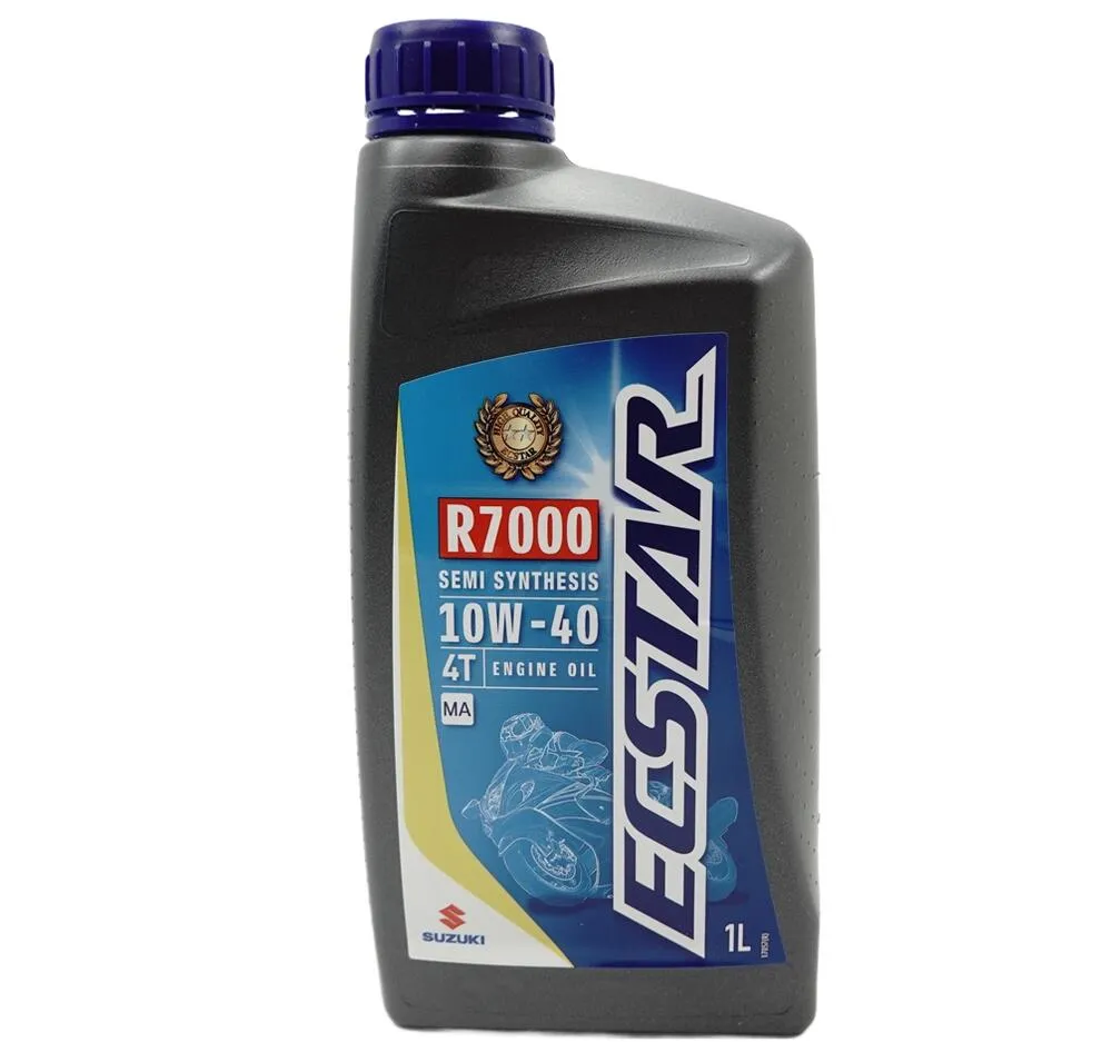 ECSTAR Motoröl R7000 4T Teilsynthetisch 10W40 - 1 Liter Suzuki ECSTAR Ölwechsel Kit R7000 - 4 Liter 10W40 Teilsynthetisch + Ölfilter + Dichtring - 99KIT-R7000-000