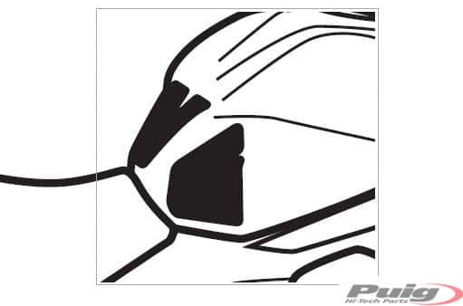 PUIG TANK PAD + SEITENTEILE KAWASAKI Z650 17' CARBO - 9297C