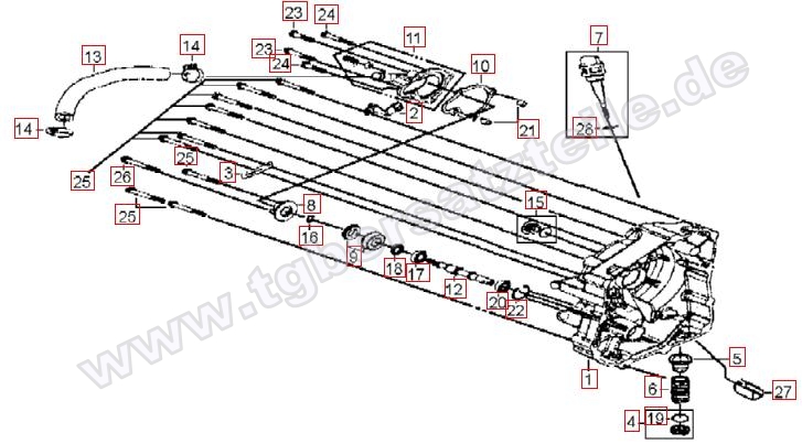 Gehäusedeckel rechts