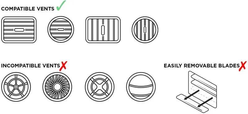9984-2 Quad Lock MAG Auto Lüftungshalterung