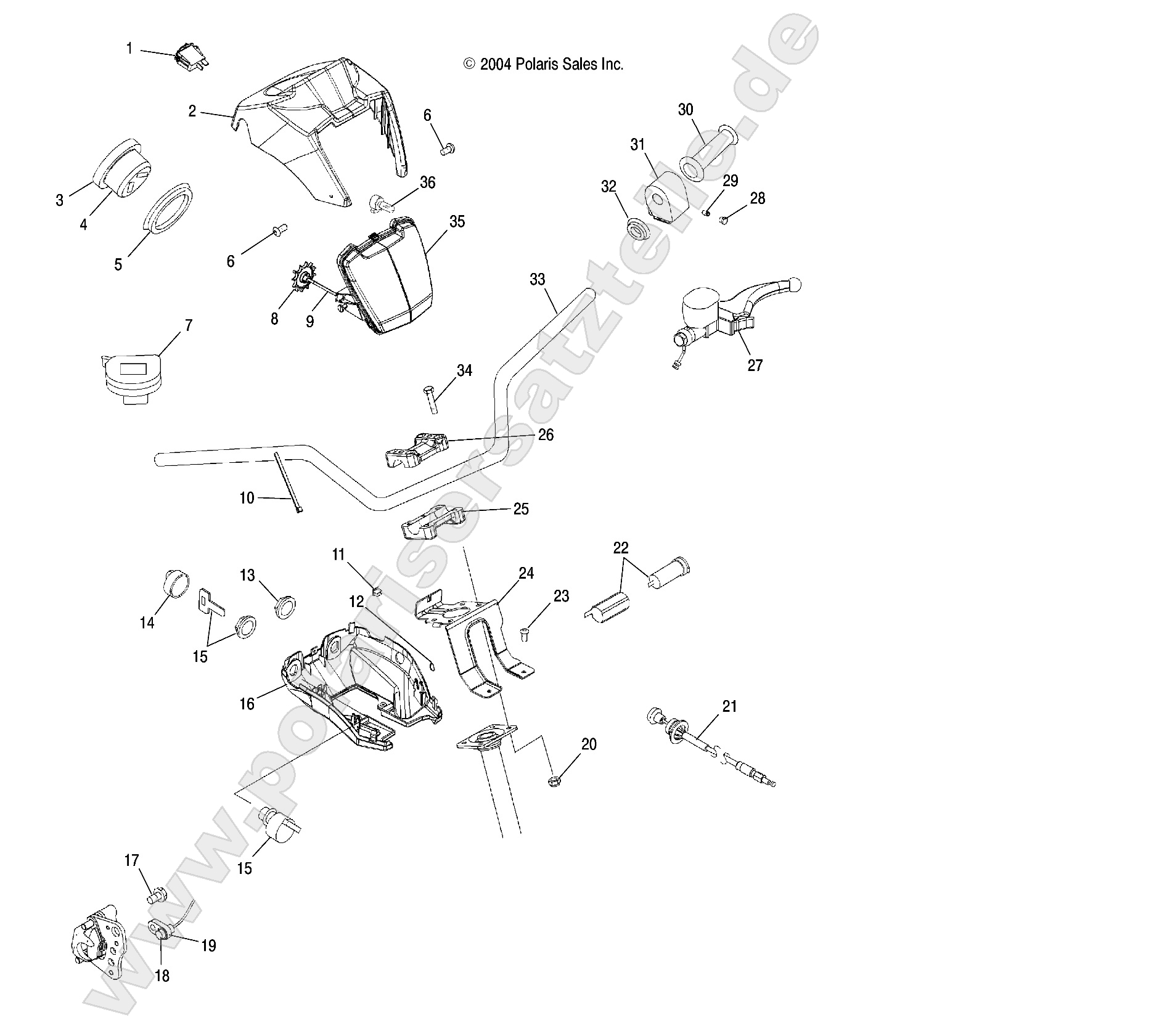HANDLEBAR and HEADLIGHT POD HANDLEBAR and HEADLIGHT POD