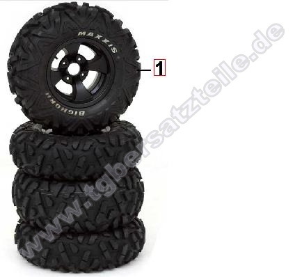 Reifensatz mit Felgen Maxxis Bighorn