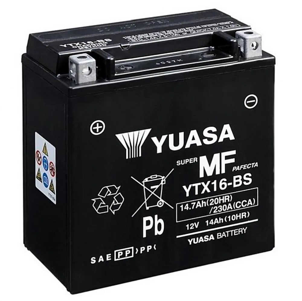 Yuasa_Batterie_YTX16_BS Yuasa YTX16-BS Batterie AGM 12V 14AH (YTX16-4, FTX16-BS)