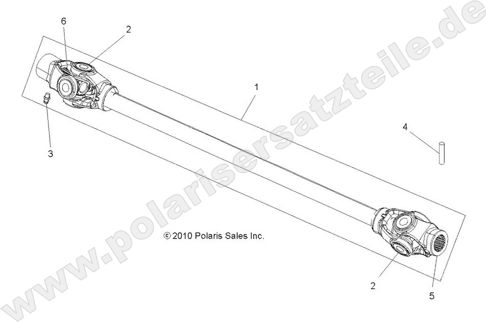 DRIVE TRAIN, PROP SHAFT, FRONT