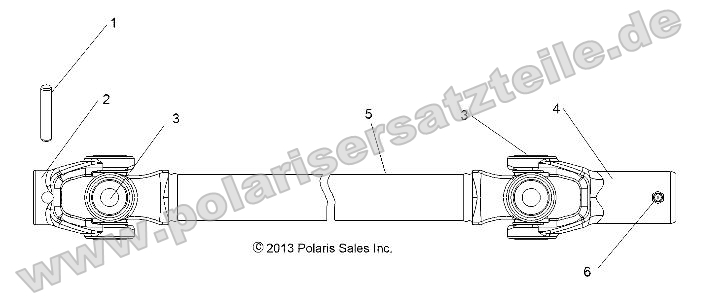 Drive Train, Front Prop Shaft Drive Train, Front Prop Shaft