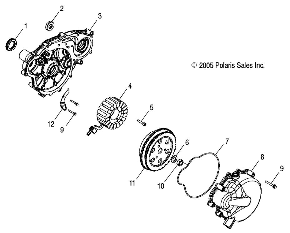 Engine, Stator and Flywheel