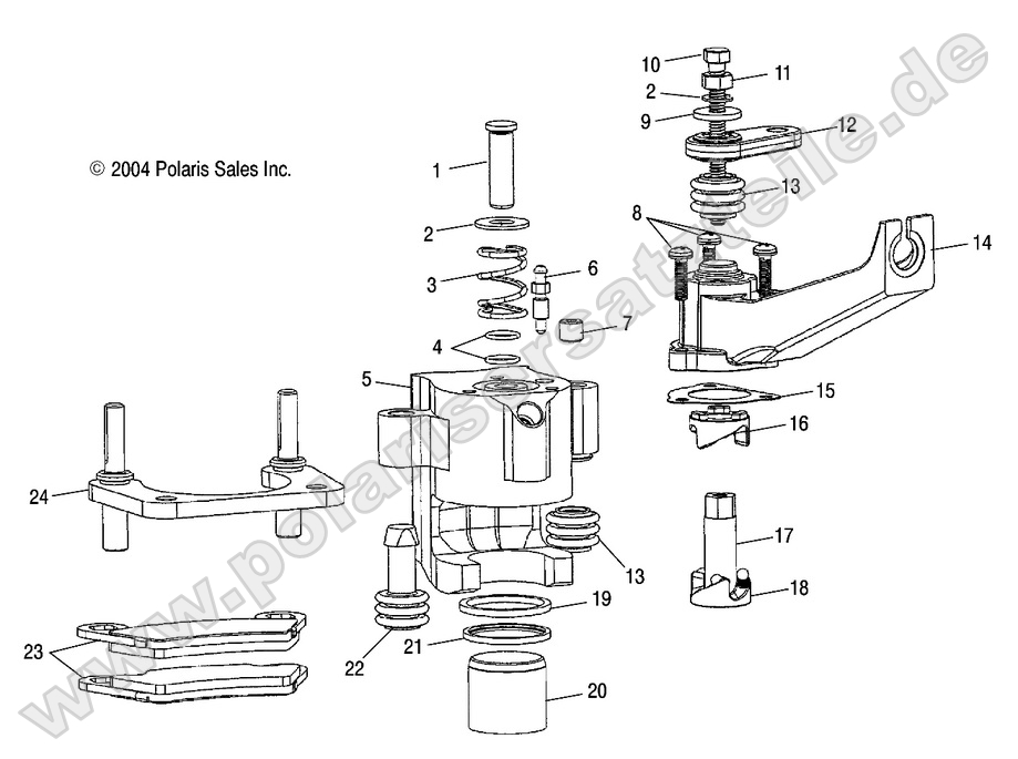 REAR BRAKE CALIPERS 6X6