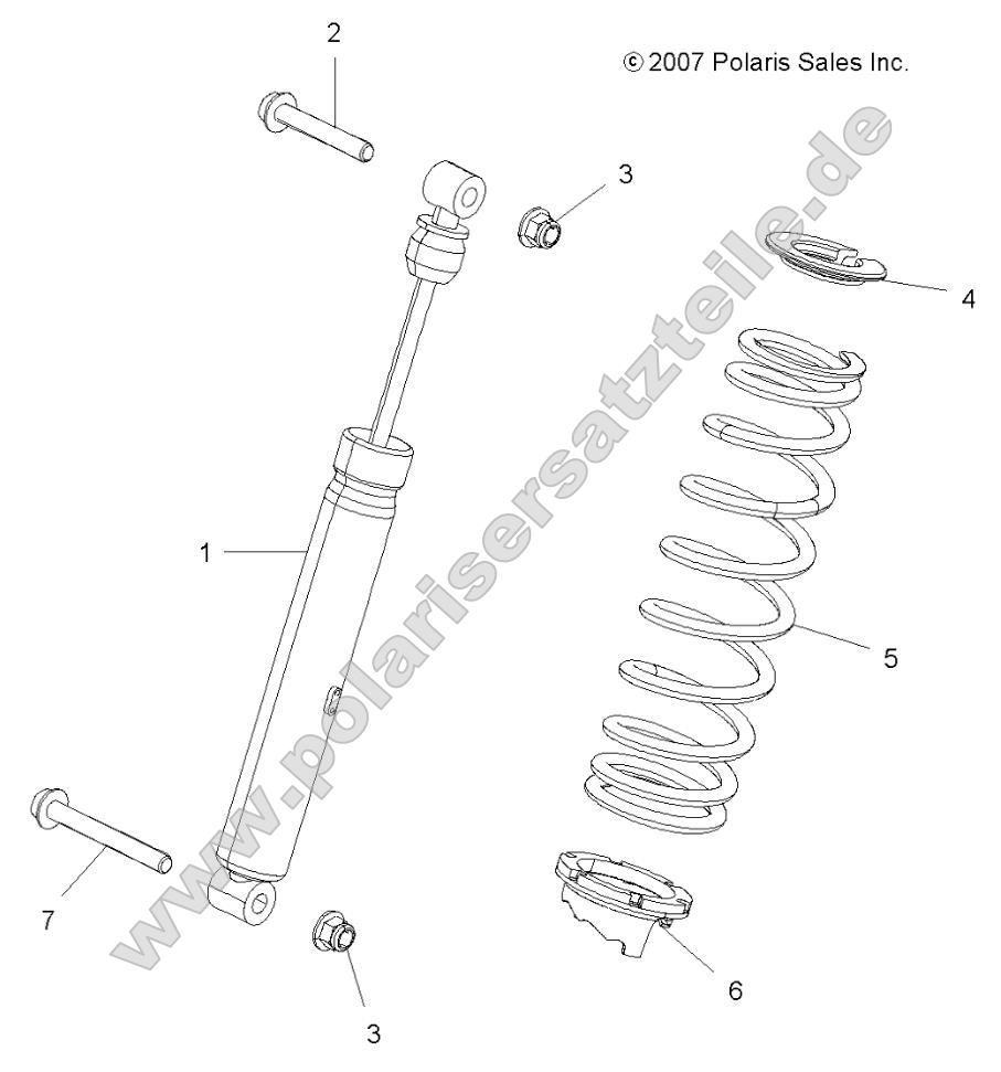 Suspension, Shock, Rear (49ATVSHOCKRR7043169) Suspension, Shock, Rear (49ATVSHOCKRR7043169)