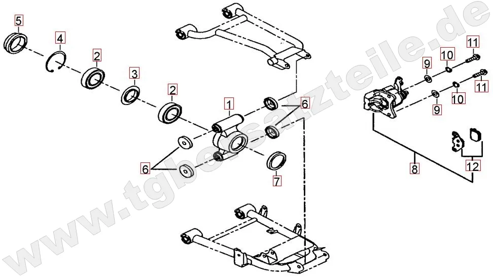 Hinterradachse Hinterradachse