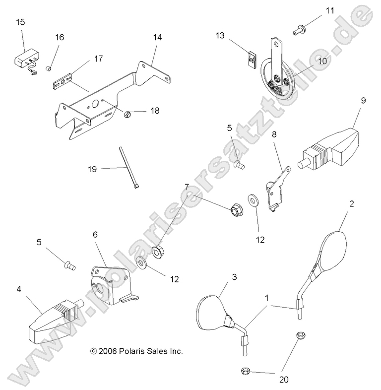 TURN SIGNALS/MIRRORS/HORN TURN SIGNALS/MIRRORS/HORN