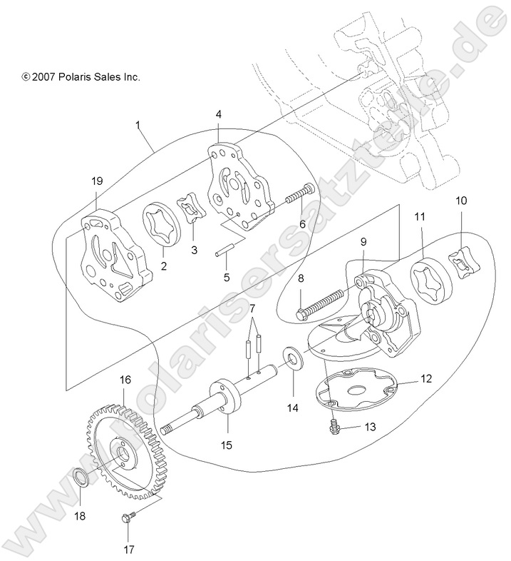 ENGINE, OIL PUMP ENGINE, OIL PUMP