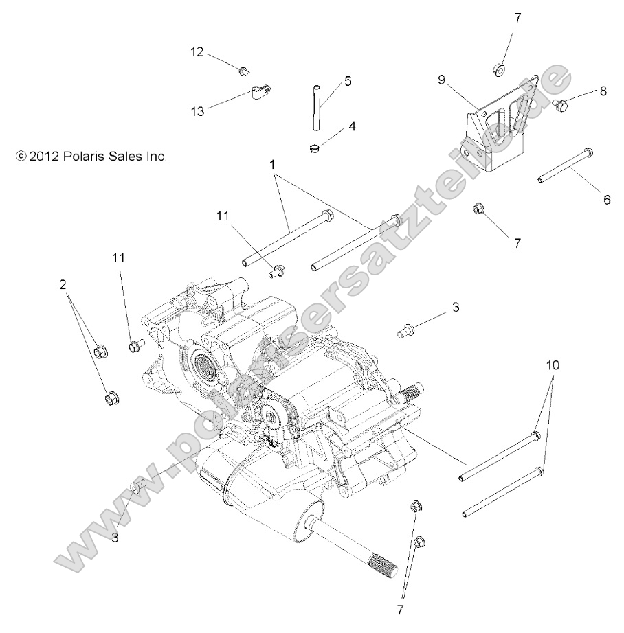 Drive Train, Main Gearcase Mounting Drive Train, Main Gearcase Mounting