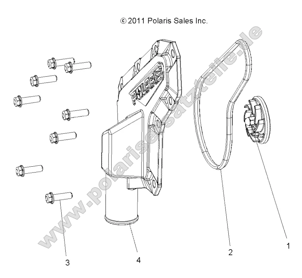 Engine, Waterpump Impeller and Cover