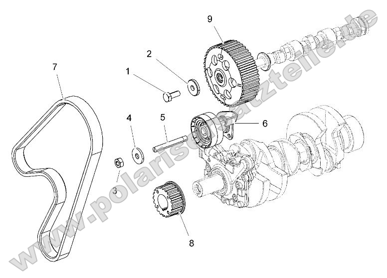 Engine, Timing Pulley, Timing Belt, Jockey Pulley Engine, Timing Pulley, Timing Belt, Jockey Pulley