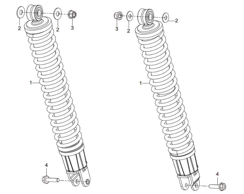 Stoßdämpfer hinten