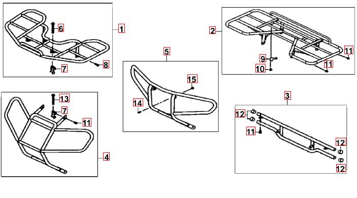Gepäckträger vo. und hi.