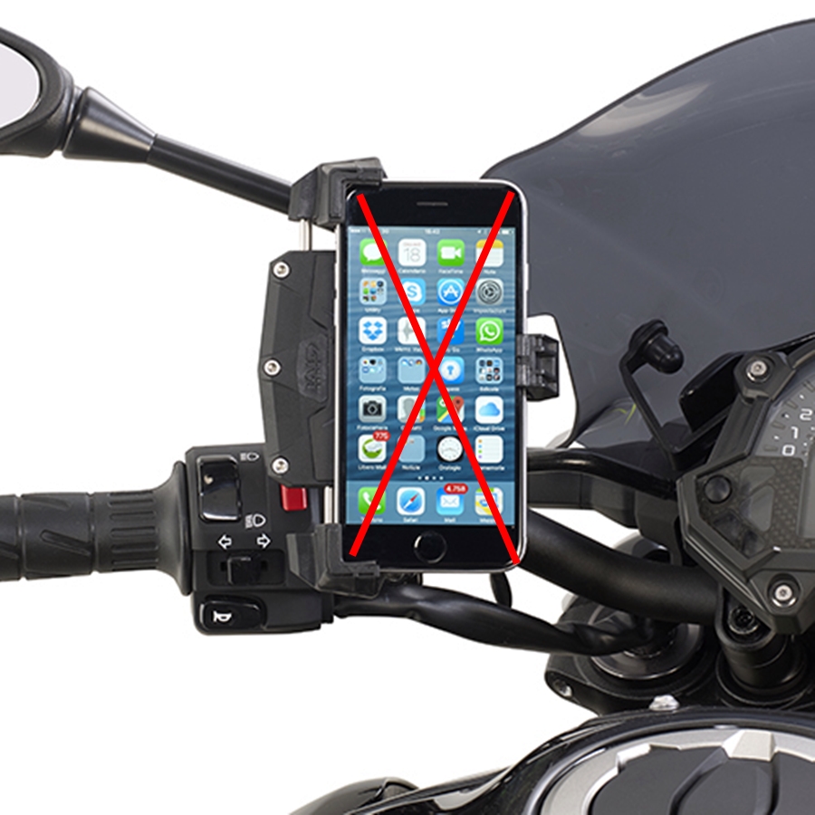 Givi_Universal_Navi_Halterung_fuer_Smartphone__S920M_5 Givi Universal Navi Halterung für Smartphone für Lenker mit Rohr-Durchmesser von 8 bis 35 mm