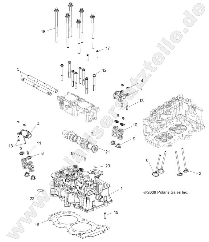 ENGINE, CYLINDER HEAD, CAM and VALVES ENGINE, CYLINDER HEAD, CAM and VALVES