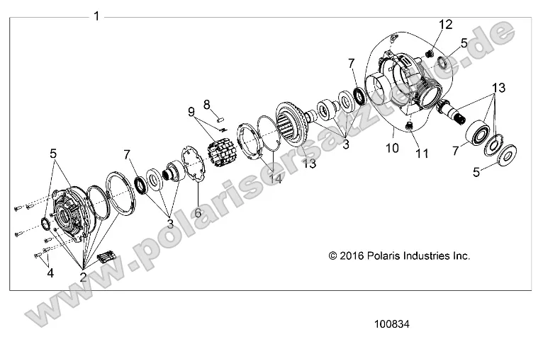 Drive Train, Front Gearcase Internals