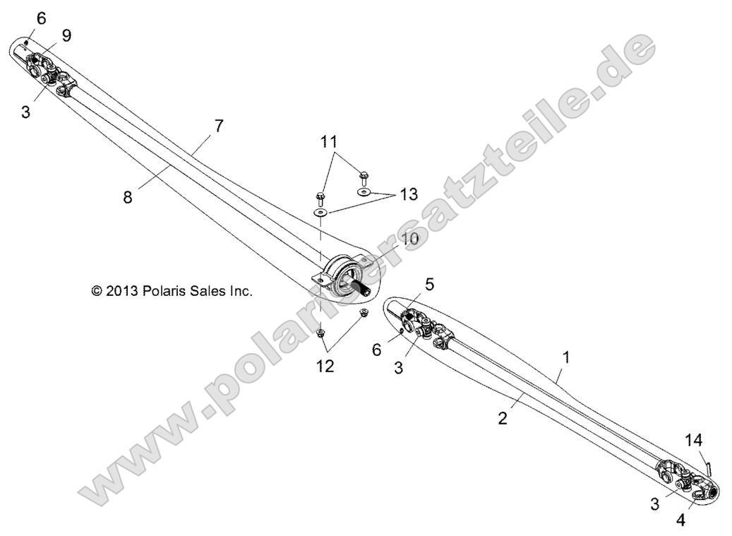 Drive Train, Front Prop Shaft