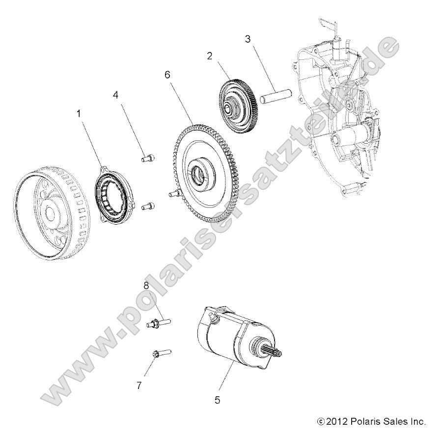 Engine, Starter and Drive