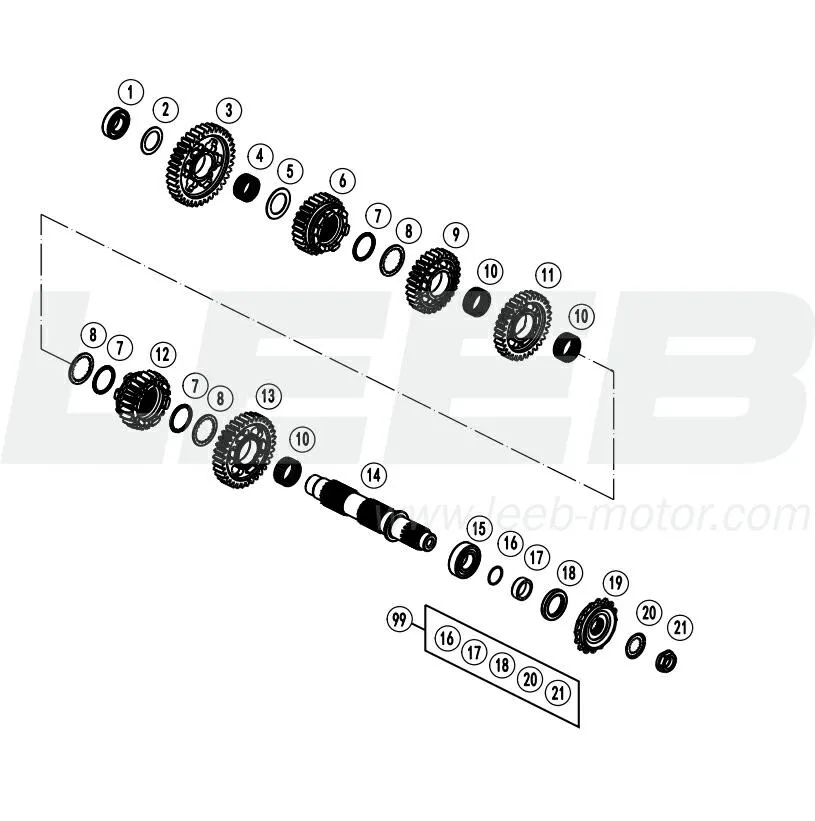 Vorgelegewelle Vorgelegewelle