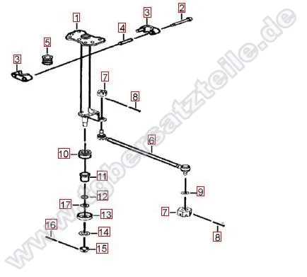 Lenksäule-Spurstange
