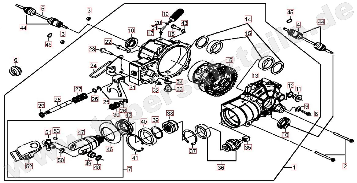Differenzial vorne Differenzial vorne