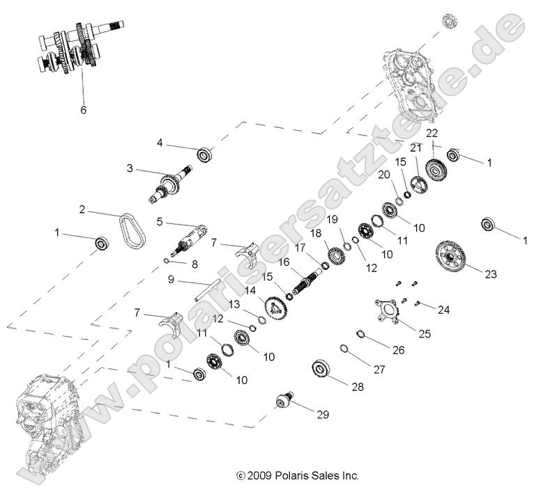 Drive Train, Main Gearcase Internals