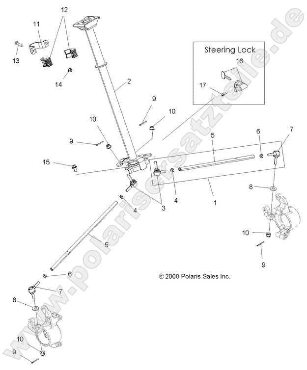 STEERING, STEERING POST ASM. STEERING, STEERING POST ASM.
