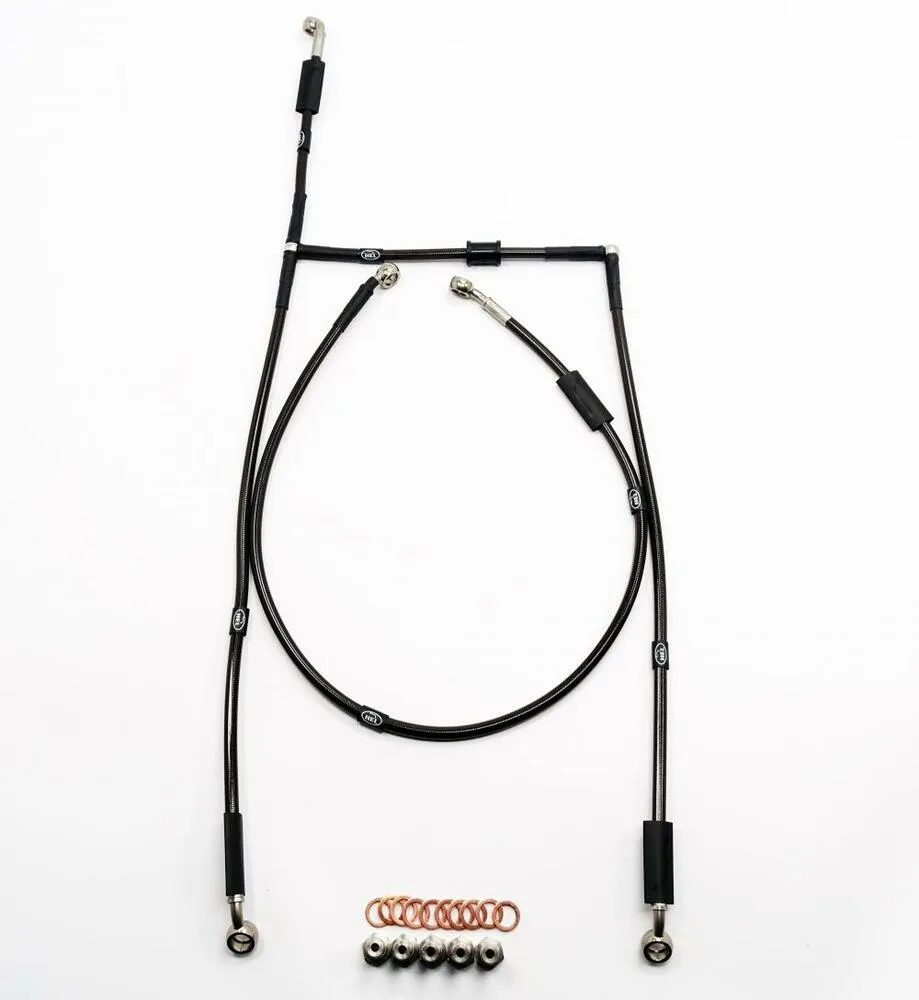 HEL Racing Stahlflex Bremsleitung Set Carbon - Suzuki GSX-R 600 / 750 2011-18