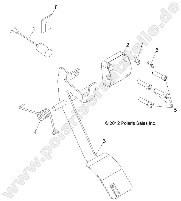 ENGINE, THROTTLE PEDAL