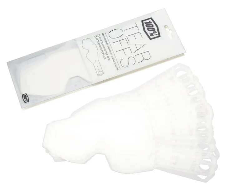 100% Offroad Brille Tear Off Abreißscheiben - für Racecraft 1 / Accuri 1 / Strata 1 - 50 Stück