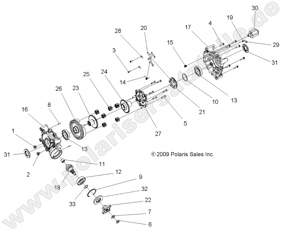 DRIVE TRAIN, REAR DIFFERENTIAL INTERNALS